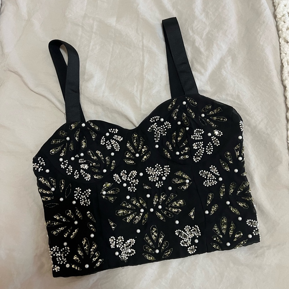 ZARA Beaded Tank Top